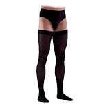 230 Cotton Series 20-30 mmHg Men's Closed Toe Thigh High Sock Size: Large Long, Color: Black 99