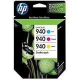 HP 940 Color Combo Pack for The Us, Includes 1 Cyan, 1 Magenta, and 1 Yellow Car