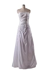 Satin/Taffeta Elasticized   Waistline Belted Lace Wedding Dress 
