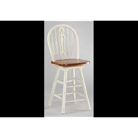 Click here to buy Windsor Buttermilk Oak Finish 24 Inch Pub Bar Stool by Coaster.