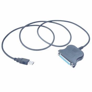 Childrens Toyshop  Third Party New : Techfocus USB to Parallel 25 pin DB25 DSUB Adapter Cable