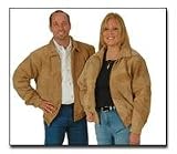 Stone Suede Leather Jacket-3X