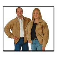 Giovanni Navarre™ Genuine Suede Patched Leather Tan Suede Jacket – 3X
