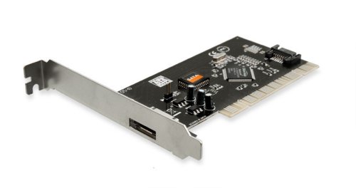 Syba SD-SATA-1E1I PCI SATA 1-Port and e-SATA 1-Port Card with SIL3512 Chipset