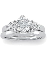 Ann Harrington Jewelry 14k White Gold 1/2 Ct Tw Diamond Ring Wrap