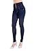 ARCO IRIS Women's High Waist Tight Denim Skinny Stretch Jeans Navy Junior