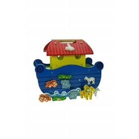 Noah's Ark Shape Sorter & Magnetic Play 3+ - Wooden Toy
