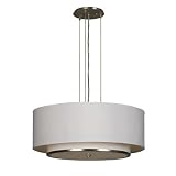 Buy American Fluorescent DYP418SNMV Dayton 4-18 Watt Pendant Light, Satin Nickel with... by American Fluorescent