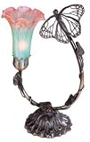 Large Lilly Lamp with Butterfly