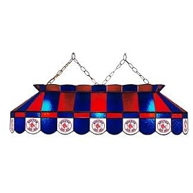 Boston Red Sox 40 STAINED GLASS POOL BILLIARD TABLE LAMP LIGHT