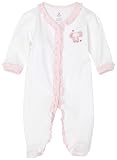 ABSORBA Baby-Girls Newborn So Cute Layette Basic Footie, White, 6/9