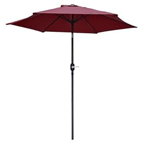 Reviews 8 Ft Tilt Patio Table Outdoor Umbrella Garnet Price Anfdkhl
