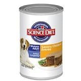 Hill's Science Diet Canine Mature Adult 7+ Savory Chicken Entree Canned Dog Food