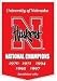 Nebraska Cornhusker 24 x 36 NCAA Football Dynasty Banner from Winning Streak Sports