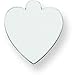 14K White Gold Heart Stamping Disc 0.032