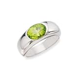 31ufat%2BmRzL. SL160  14K White Gold Peridot Ring