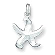 Sterling Silver StarFish Charm with 20 inch Sterling Silver Chain