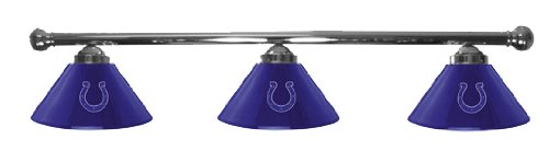 Indianapolis Colts Pool Table Light - Chrome Bar
