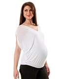A Pea in the Pod: Short Sleeve V-neck Sleeve Detail Maternity T Shirt