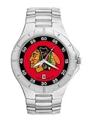 Chicago Blackhawks Mens Pro Ii Sterling Silver Bracelet Watch