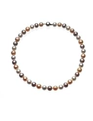 18" Freshwater Dyed Multi-Color Cultured Pearl Necklace in Sterling Silver