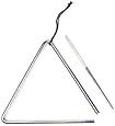 DD 8" Chrome Music Percussion Triangle, Striker & Case New!