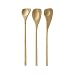 Bambu 13 Inch Spoontula's, Set of 3, Natural