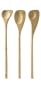 Bambu 13 Inch Spoontula's, Set of 3, Natural