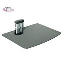 TecTake Wandhalterung f&uuml;r DVD Player, Receiver (1 Ablageboden) silber