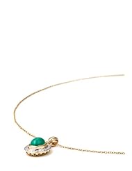 2.50 Carat Genuine Emerald 14K Gold Plated Sterling Silver Pendant