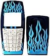 Blue Fire Faceplate Cover for Nokia 6016i / 6015i / 6019i Cell Phone