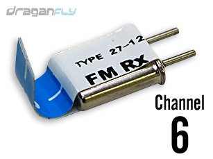 31ufxF1hvNL Receiver Crystal Channel 6 for Vortex and Vortex Extreme RC Airplanes 27 MHz