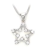 Womens Minimalist Style Cubic Zirconia Pendant