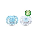 Philips AVENT BPA Free Night Time Pacifier, 3-6 Months