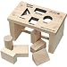 Shape Sorter Bench 6.75" x 4" x 4" with 12 pegs