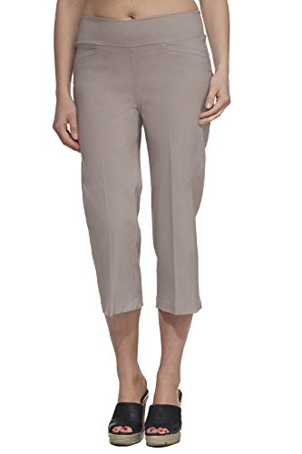 Leveret Women's Comfort Dress Capris with Welt Pockets *Made in Canada*