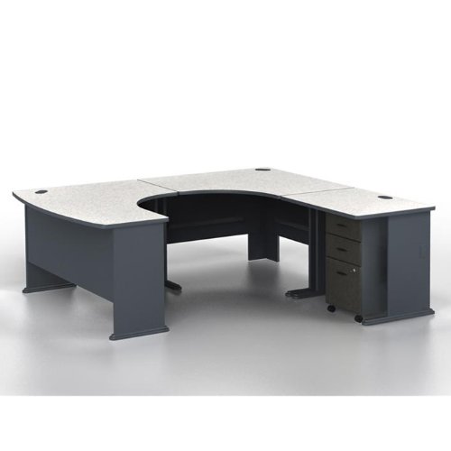 White Spectrum and Slate Right UDesk White Spectrum/Slate Gray