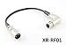CablesOnline 1ft Premium XLR Right-Angle Female to Male Microphone Audio Extension Cable (XR-RF01)