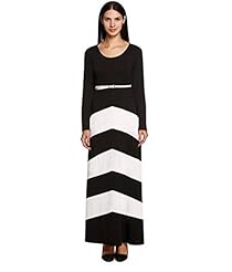 Cotton Long Sleeves Cocktail Chevron Print Club Dress/Evening Dress/Party Dress/Maxi Dress 