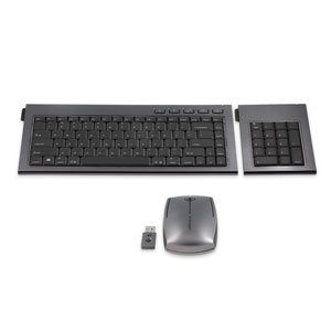 Kensington SlimBlade Media Notebook Set with Wireless Keyboard, Laser Mouse, and Numeric Keypad (Graphite) K72279US