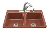 Kohler K-5815-4-R1 Deerfield Self-Rimming Roussillon Red