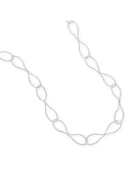 18" Twist Link and Bead Chain Necklace