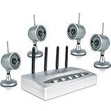 LYD W802AJ4 2.4Ghz (4)Wireless Infrared Color Camera Set with Quad View USB DVR feature.