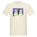Flute Piccolo Snowmen Ash Grey T-Shirt Funny Light T-Shirt by CafePress