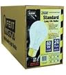 Feit Electric 60A/CL/MP-130 60-Watt A19 Household Bulb, Clear, 24 Pack