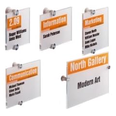 Durable 482119 T�rschild CRYSTAL SIGN, 153 x 110 mm, transparent