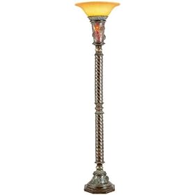 Dick Idol Glacier Mountain Pinecone Torchiere Floor Lamp by Dick Idol