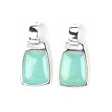 Barse Sterling Silver Rectangular Turquoise Earrings