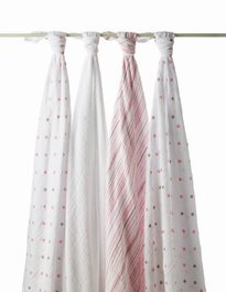 Aden & Anais Oh Girl! Swaddle Wrap 4 Pack