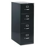 Black HON 210 Series 4 Drawer Legal Vertical Metal Filing Cabinet
